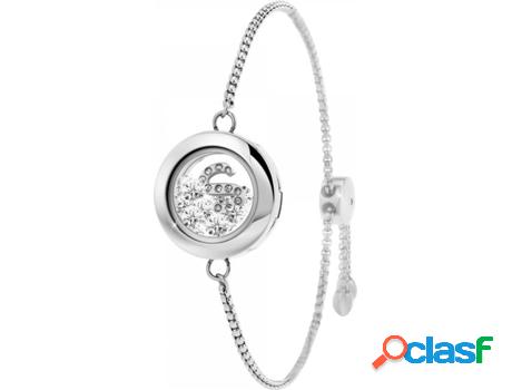 Pulsera SC_CRYSTAL Letra (Acero - de 15 a 23 cm)
