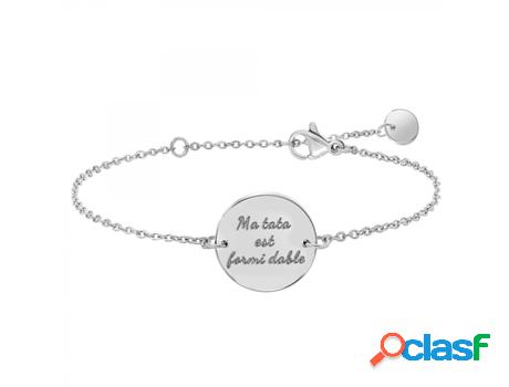 Pulsera SC_CRYSTAL Ma tata est formidable (Acero - 15cm)