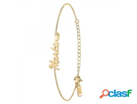 Pulsera SC_CRYSTAL Martine (Acero - Dorado - 16cm)