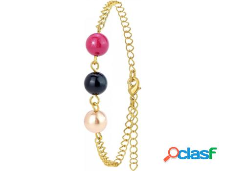 Pulsera SC_CRYSTAL (bañado a rodio - Dorado - 18 cm)