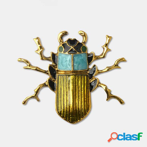 Punk vendimia Lucky Beetles Insecto Broche Moda Solapa