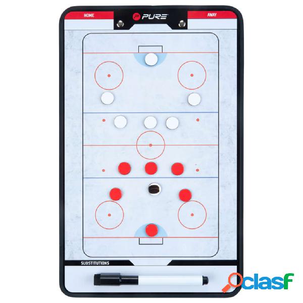 Pure2Improve Pizarra táctica de hockey sobre hielo 35x22cm