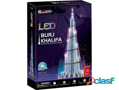 Puzzle 3D WORLD BRANDS Burj Khalifa (14 años - piezas)