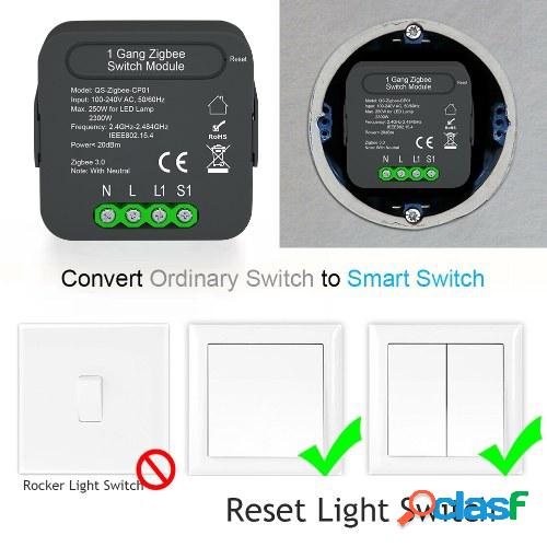 QS-Zigbee-CP01 Tuya ZigBee Módulo de interruptor