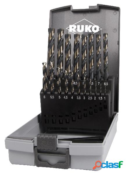 RUKO 288214RO- Juego de 19 Brocas Speed Cut