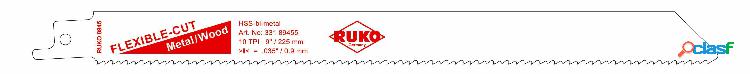 RUKO 33189455 - Pack de 5 sierras de sable acero de corte