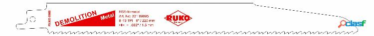 RUKO 33189895 - Pack de 5 sierras de sable acero de corte