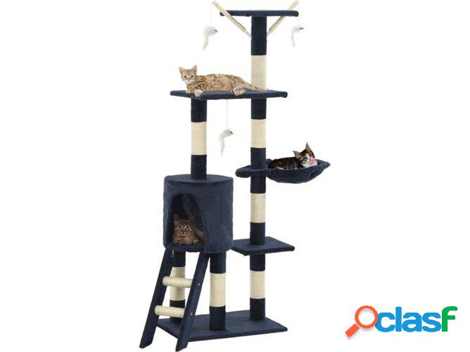 Rascador Árbol VIDAXL Sisal Azul Oscuro (138cm)