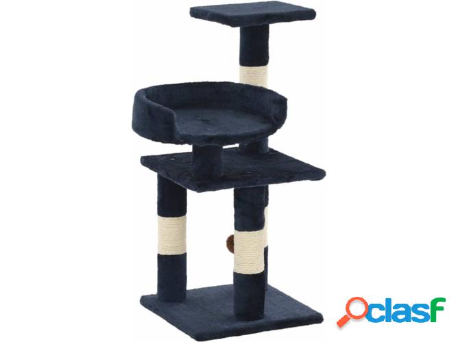 Rascador Árbol para Gatos VIDAXL c/ postes sisal Azul