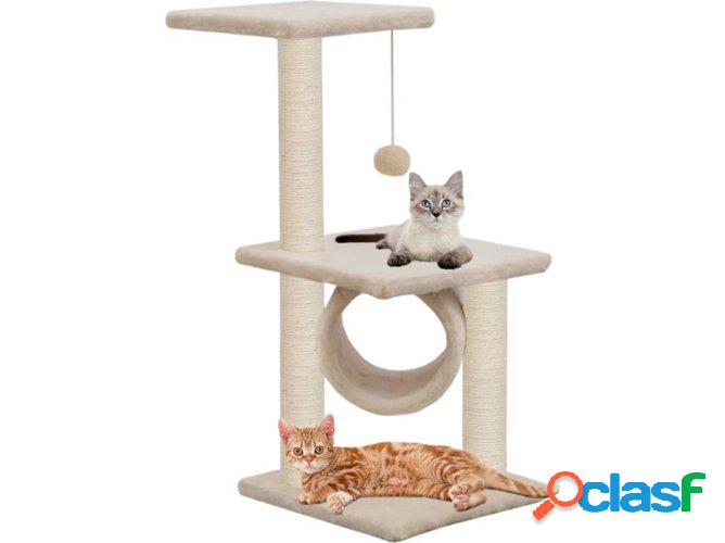 Rascador Árbol para Gatos VIDAXL c/ postes sisal Beige (65