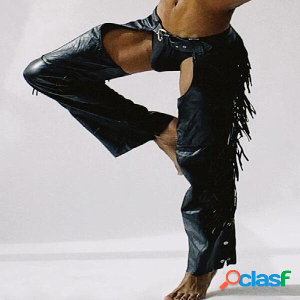 Recorte de flecos laterales para hombre Pantalones