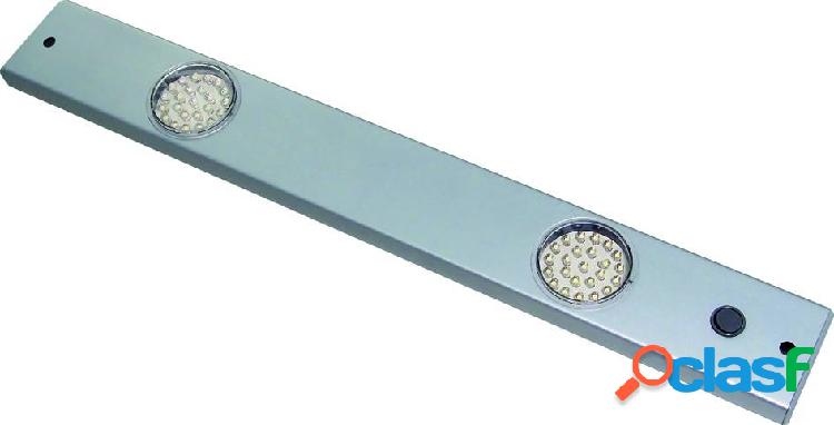 Regleta led de aluminio 2x1,5w.