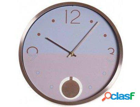 Reloj HOGAR Y MÁS Pared Con Péndulo De Aluminio Diseño