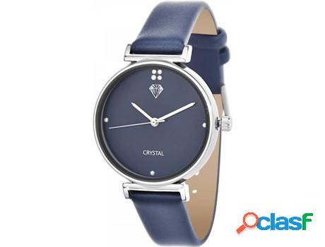 Reloj SC_CRYSTAL Cristales (bañado a rodio - Azul)