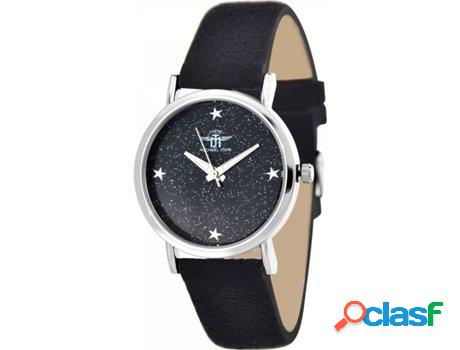 Reloj SC_CRYSTAL Jessica (bañado a rodio - Negro)