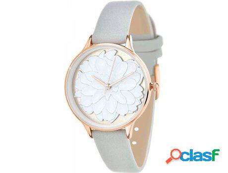Reloj SC_CRYSTAL Lauriane (bañado a rodio - Gris)