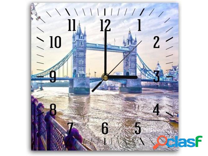 Reloj de Pared LEGENDARTE Tower Bridge (30x30 cm)