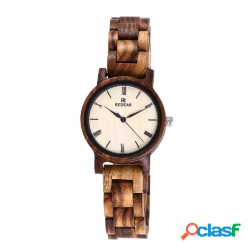 Reloj de madera para mujer REDEAR Reloj de madera Cuarzo