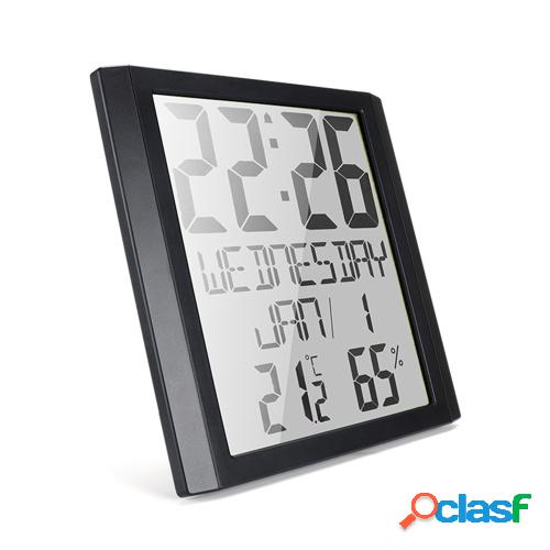 Reloj de pared digital con temperatura y humedad Pantalla