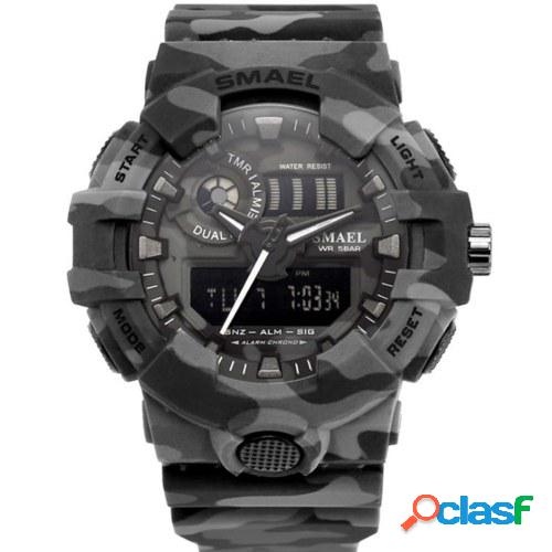 SMAEL 8001 Outdoor Sport 50M Reloj de pulsera impermeable