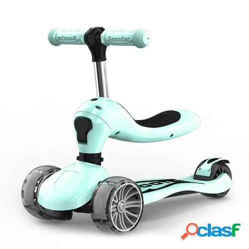 Scooter para niños con cuatro ruedas sentado 1-2-6-8 años