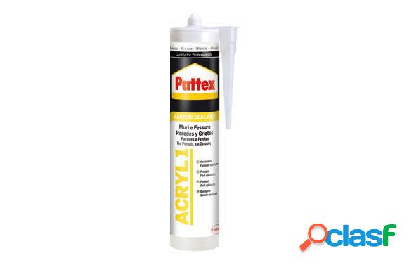 Silicona acrílica Pattex juntas blancas 300ml.