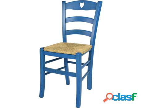 Silla T M C S Cuore 250ABLU (Azul - 88x43x46 cm - Madera)