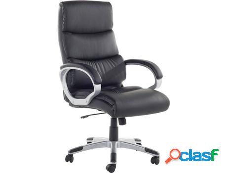 Silla de Escritorio Ejecutiva King Negro (Piel Sintética)