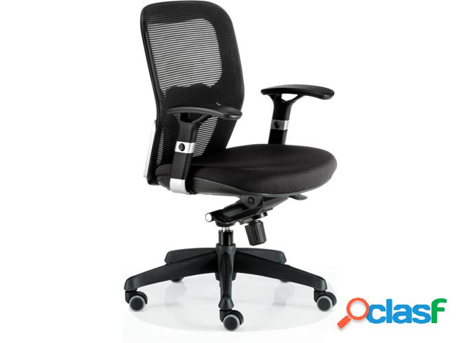 Silla de Escritorio Operativa EUROMOF Boston GNE Negro