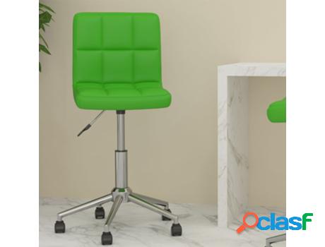 Silla de Oficina VIDAXL Giratoria Verde (Cuero artificial -