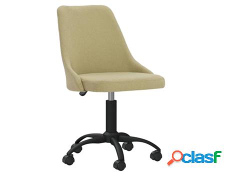 Silla de Oficina VIDAXL Giratoria Verde (Tela - 51 x 56 x