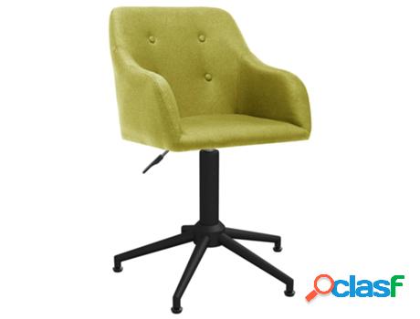 Silla de Oficina VIDAXL Giratoria Verde (Tela - 53 x 51.5 x