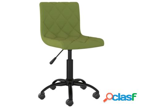 Silla de Oficina VIDAXL Giratoria Verde (Terciopelo - 40 x