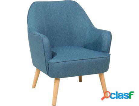 Sillón BELIANI Loken (Azul - Poliéster -70x71x83 cm)