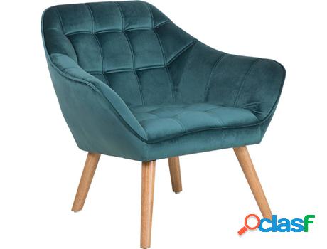 Sillón Karis (Azul - Terciopelo -74x85x76 cm)