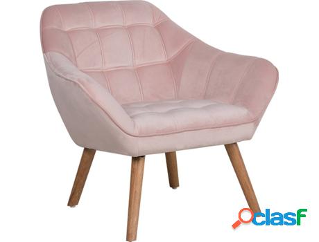 Sillón Karis (Rosa - Terciopelo -74x85x76 cm)