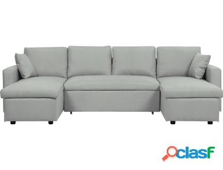 Sofá Cama Sommen (Gris - Poliéster -147x287x86 cm)