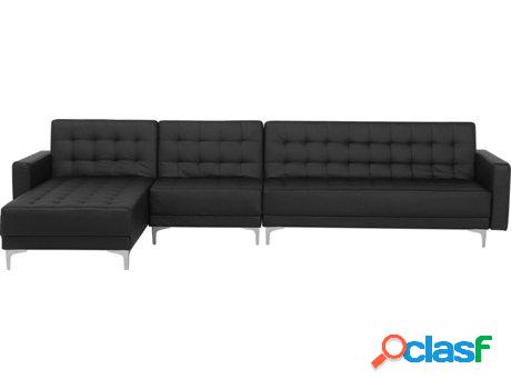 Sofá Modulares Aberdeen (Negro - Piel Sintética