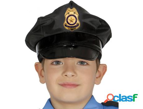 Sombrero DISFRAZZES Policía Infantil Con Placa Dorada