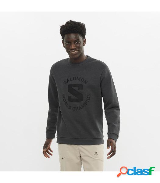 Sudadera Salomon Outlife Crewn Heather Ebony L