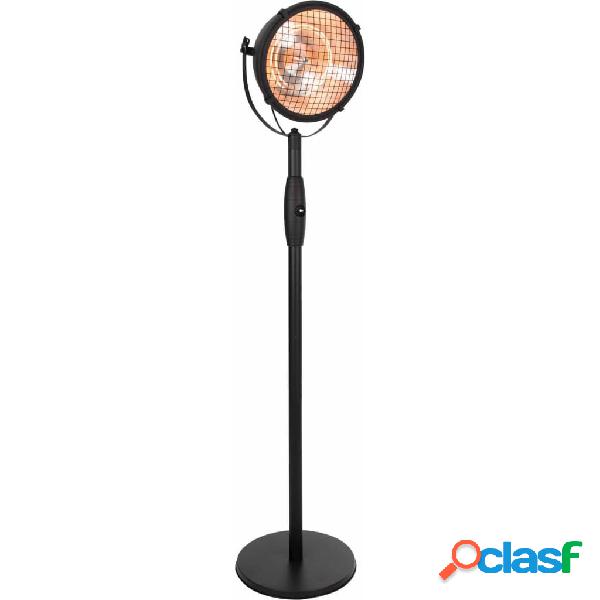 Sunred Calefactor de pie Indus 2100 W halógeno negro