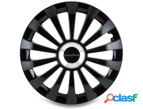 Tapacubo de Coches GOODYEAR Roda Flexo 14" (Negro -
