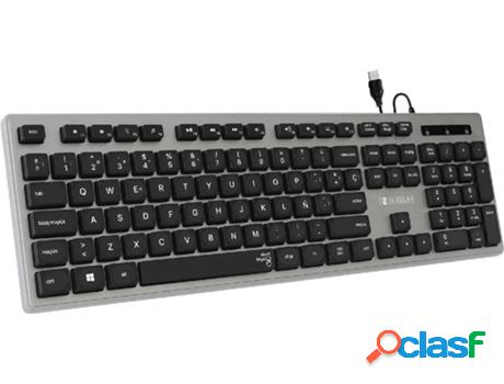 Teclado SUBBLIM SUBKBC-0EKE10 Gris (USB - Layout Español)