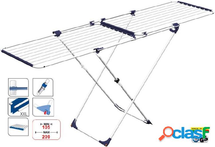 Tendedero Suelo Extensible Con Ruedas 105-209Cm/22Mt