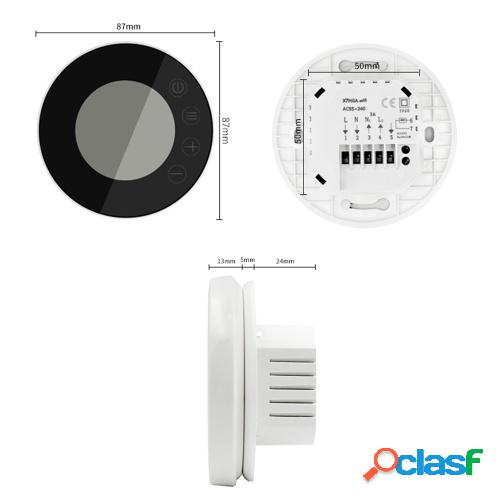 Tuya WiFi Pantalla LCD Termostato inteligente Controlador de