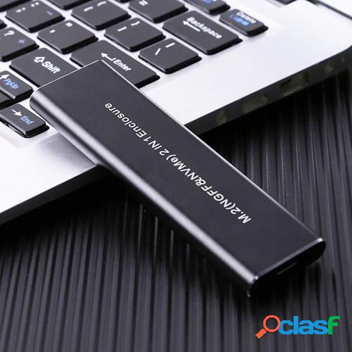 USB 3.1 Tipo-C SSD Caja de caja externa Aleación de