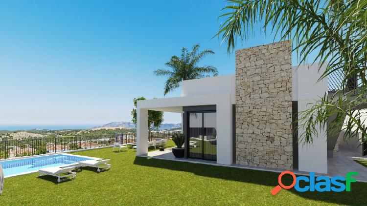 Villas de obra nueva con vistas al mar en POLOP DE LA MARINA