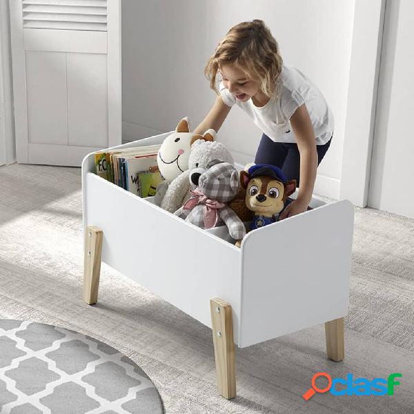 Vipack Caja para juguetes Kiddy madera blanco