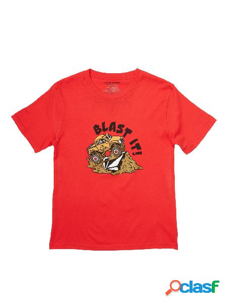 Volcom Camiseta Blast It - FIERY RED (Niños)