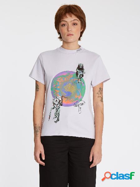 Volcom Camiseta Chrissie Abbott X French - LAVENDER
